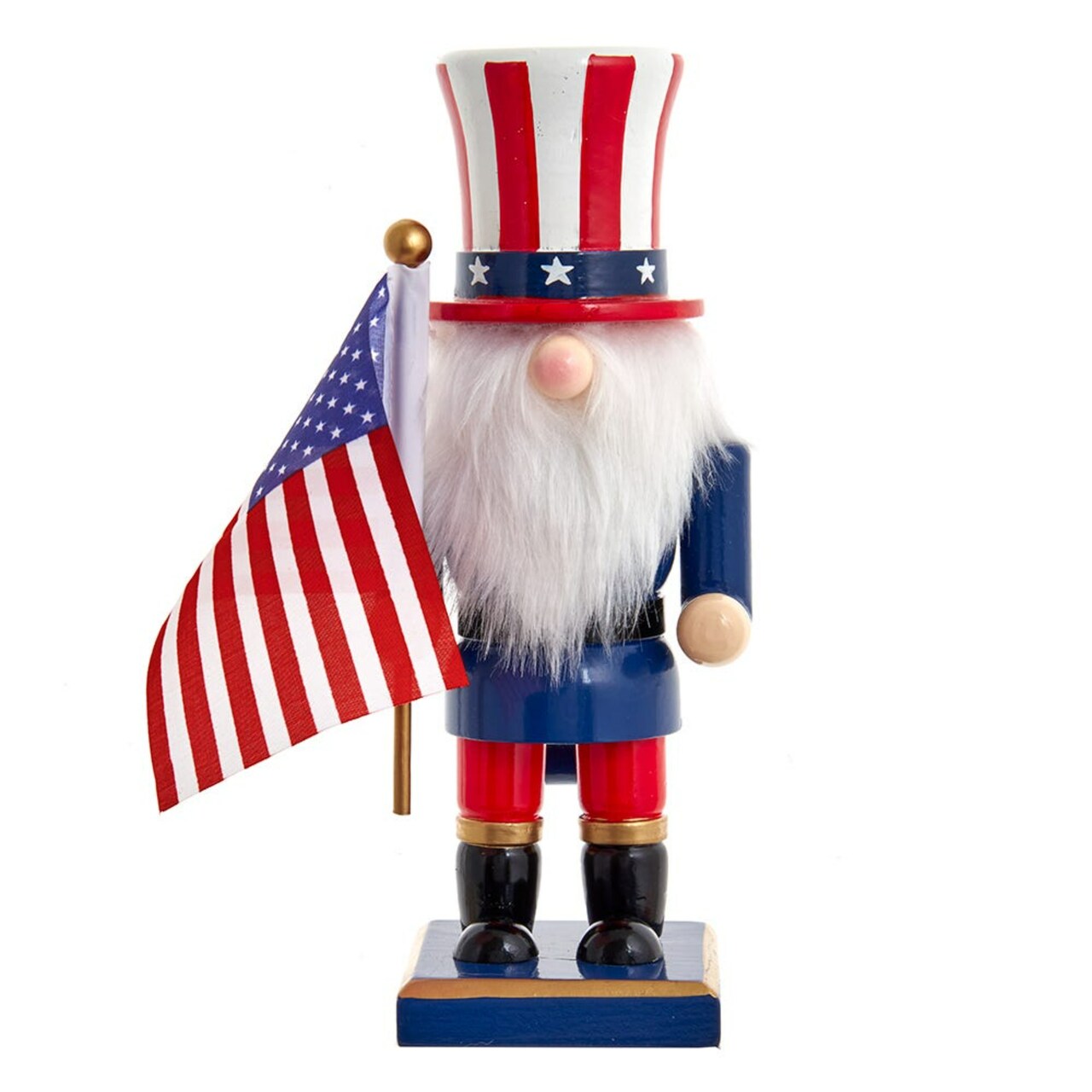 KSA 9&#x22; Patriotic Gnome Fourth of July Nutcracker
